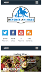Mobile Screenshot of defenseanimale.com